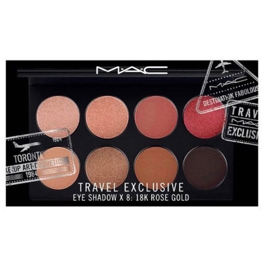 MAC Travel x 8 burgandy Palette